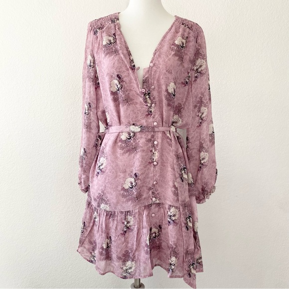 PAIGE Dresses & Skirts - PAIGE Purple Floral Print Dress